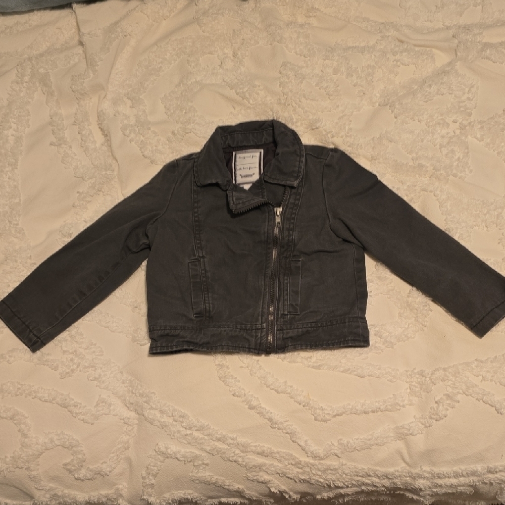 Adorable Gymboree Kids Charcoal Jean Jacket Size XS (4) (#14)